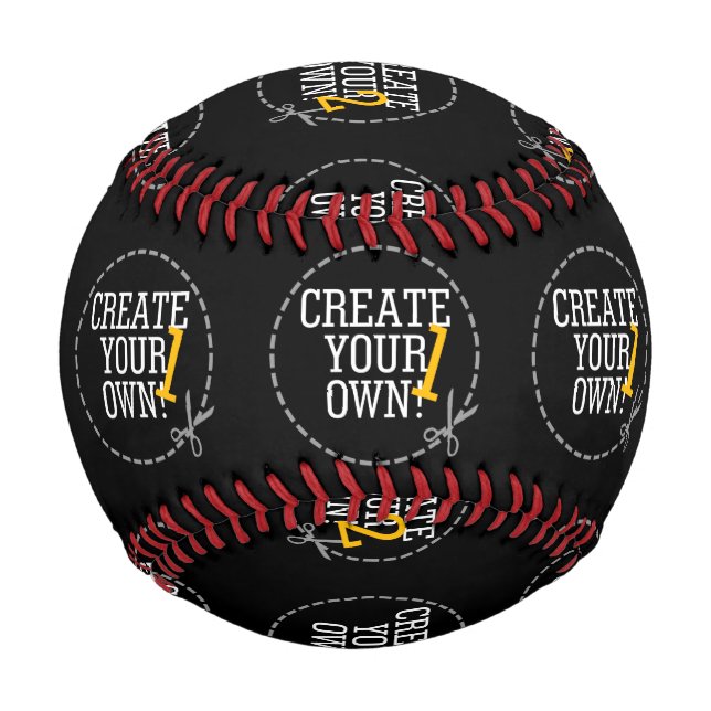 Make Your Own in Two Easy Steps for Two Images Baseball (Front)