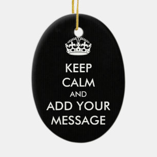 Make Your Own Keep Calm Christmas Ornament