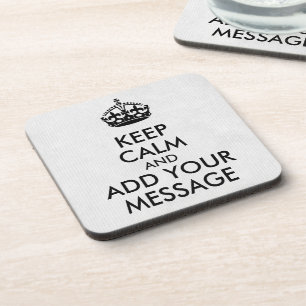 Make Your Own Keep Calm Coaster