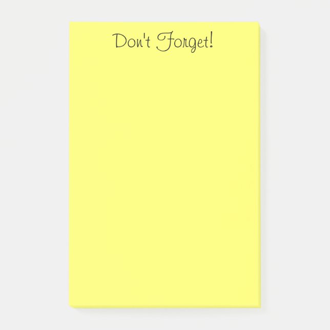 Make your own large post-it notes in your colour (Front)