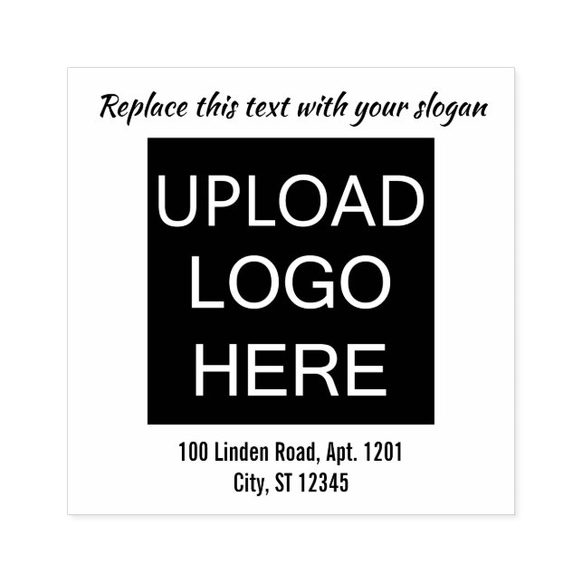 Make Your Own Logo Stamp Tagline Slogan Address  (Imprint)