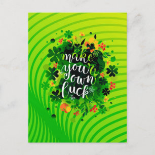 Make your own luck!  Postcard