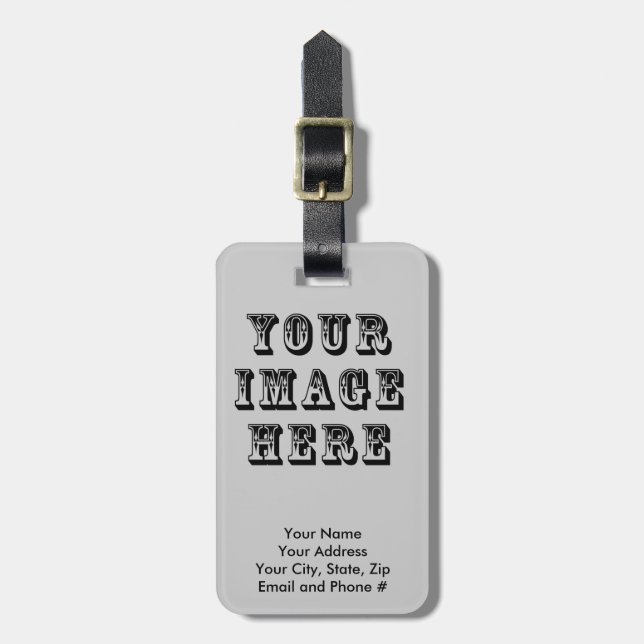 Make Your Own Luggage Tag (Front Vertical)