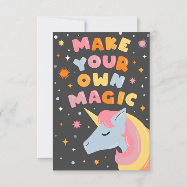 Make your Own Magic Card (Front)