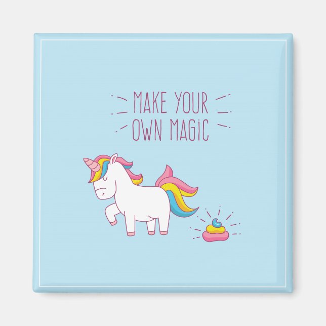 Make Your Own Magic Unicorn Poop Magnet (Front)