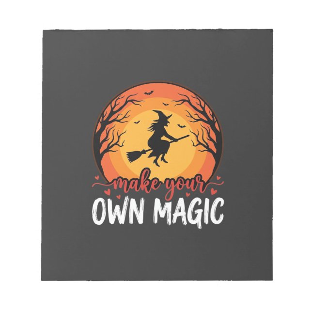 Make Your Own Magic Witch Halloween Design_1 Notepad (Front)