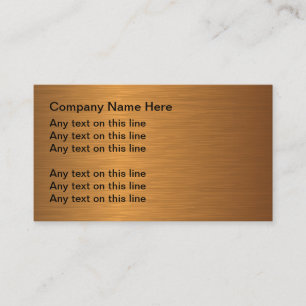 Make Your Own Metallic Business Cards