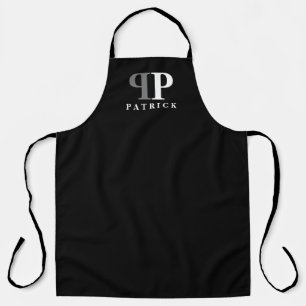 Make your own mirrored monogram initial BBQ apron