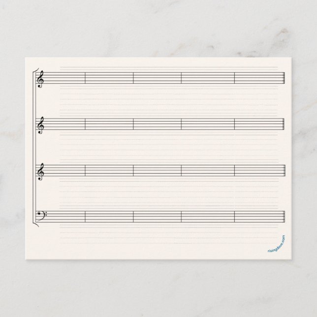 "Make Your Own Music' Rising Dove Postcard (Front)