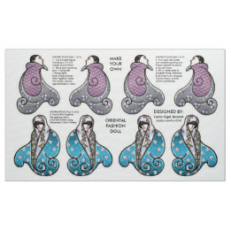 Make Your Own Oriental Fashion Doll Kit Fabric