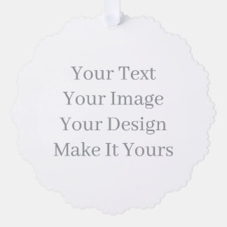 Make Your Own Paper Scalloped Tree Decoration Card