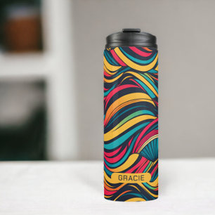 Make your own personalised abstract pattern thermal tumbler