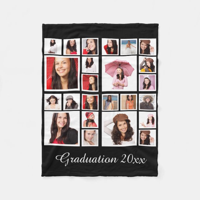 Make Your Own Personalised Graduation Fleece Blanket (Front)