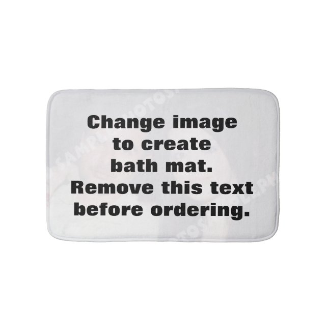 Make your own personalised photo bath mat (Front)