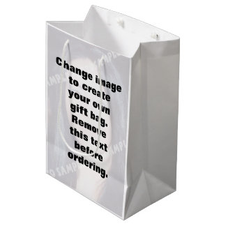 Make your own personalised photo medium gift bag
