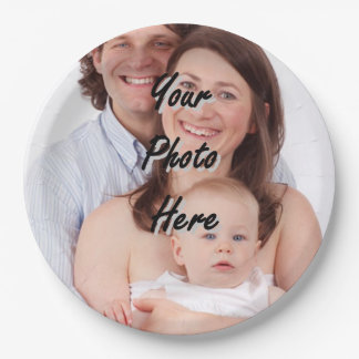 Make your own personalised photo template paper plate