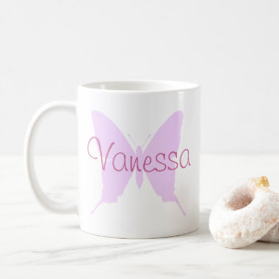 Make Your Own Personalised Pink Butterfly Coffee Mug