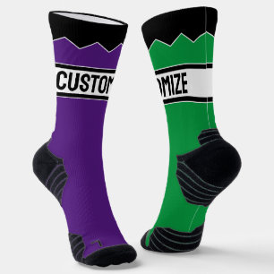 Make Your Own Personalised Text and Colour Custom Socks