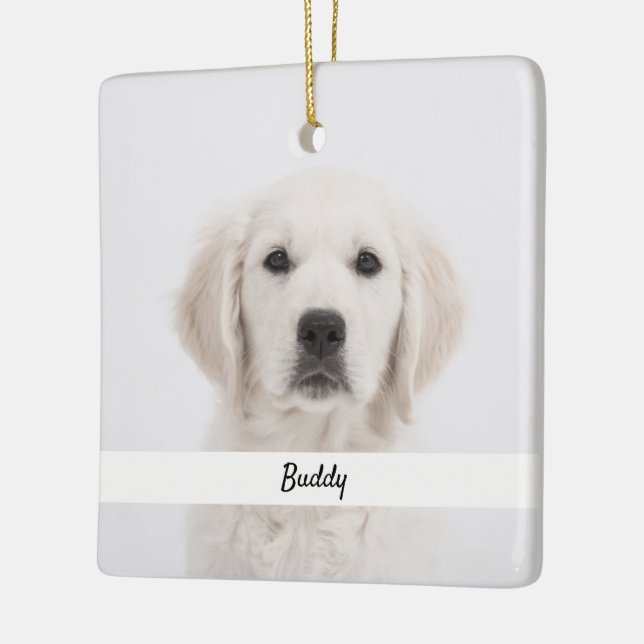 Make Your Own Pet Photo Memorials Keepsake Gifts Ceramic Ornament (Left)