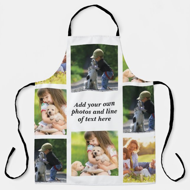 Make your own photo collage and text apron (Front)