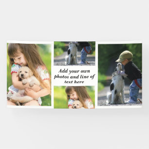 Make your own photo collage and text   banner