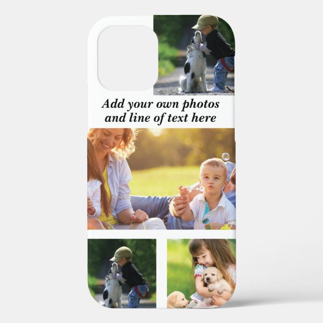 Make your own photo collage and text  Case-Mate iPhone case (Back)