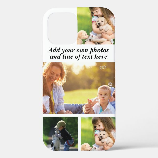 Make your own photo collage and text Case-Mate iPhone case (Back)