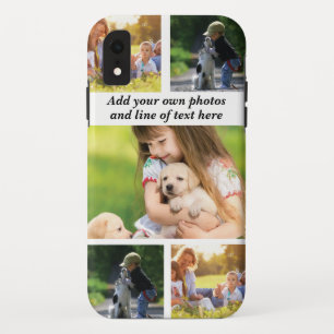 Make your own photo collage and text  iPhone XR case