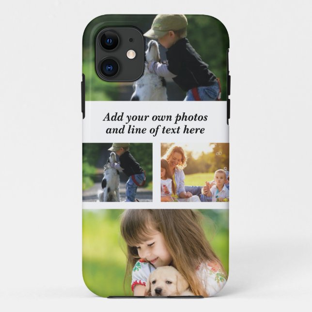 Make your own photo collage and text Case-Mate iPhone case (Back)