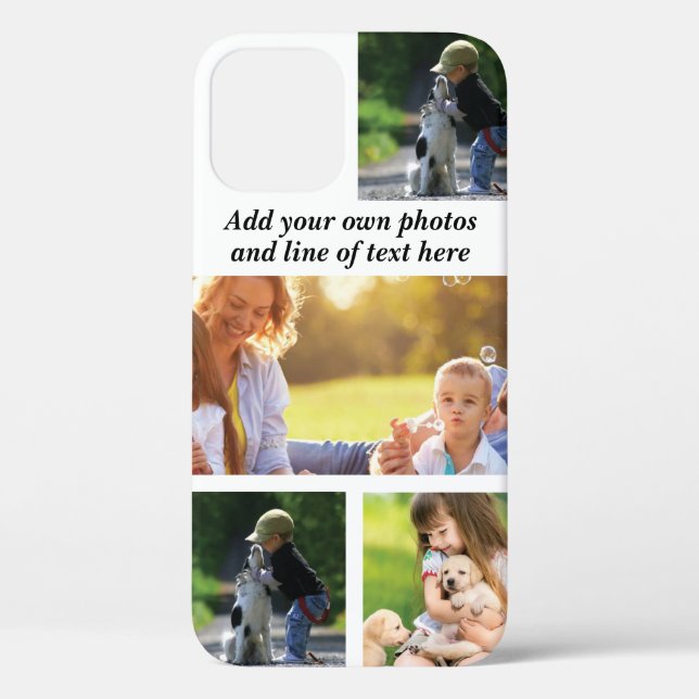 Make your own photo collage and text  Case-Mate iPhone case (Back)
