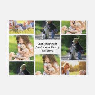 Make your own photo collage and text  doormat
