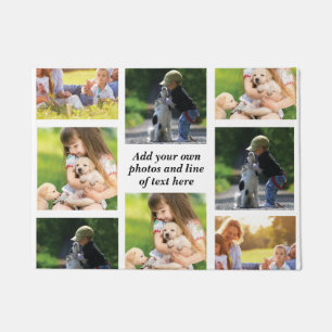 Make your own photo collage and text  doormat