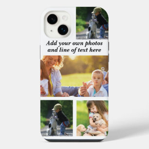 Make your own photo collage and text iPhone 14 plus case