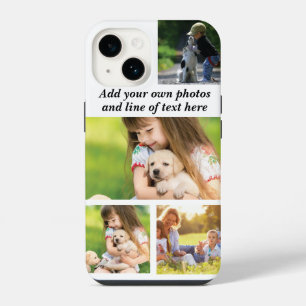 Make your own photo collage and text iPhone 14 case