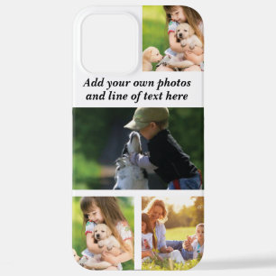 Make your own photo collage and text  iPhone 12 pro max case