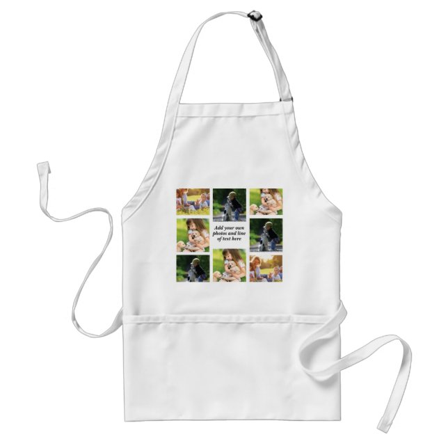 Make your own photo collage and text  standard apron (Front)