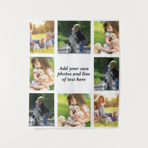 Make your own photo collage and text  tapestry