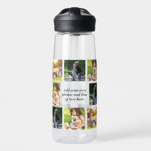 Make your own photo collage and text water bottle