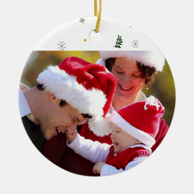 Make Your Own Photo Ornament Christmas Keepsake (Front)