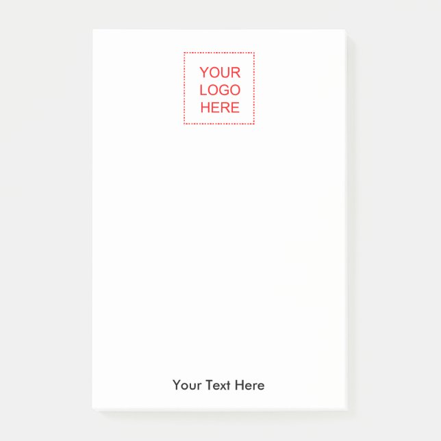 Make your own post-it notes with company logo (Front)