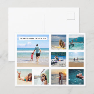 Make Your Own Postcard with Your Vacation Photos