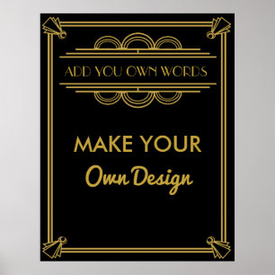 Make your own poster for your party