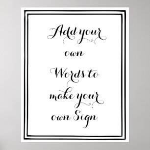 Make your own poster for your party