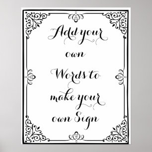 Make your own poster for your party