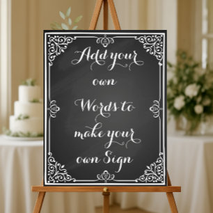 Make your own poster for your party or wedding