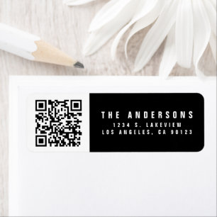 Make your own QR Code   Modern Return Address Return Address Label