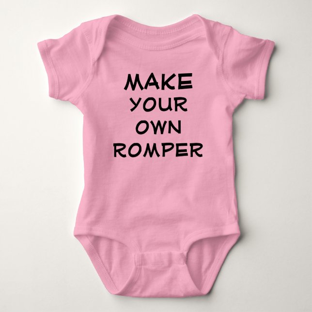 Make your own romper baby bodysuit (Front)