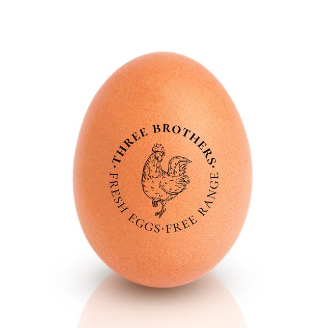 Make Your Own Rustic Round Chicken Egg Stamp (Creator Uploaded)