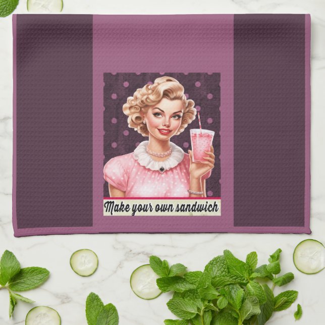 Make your own sandwich kitchen towel (Folded)