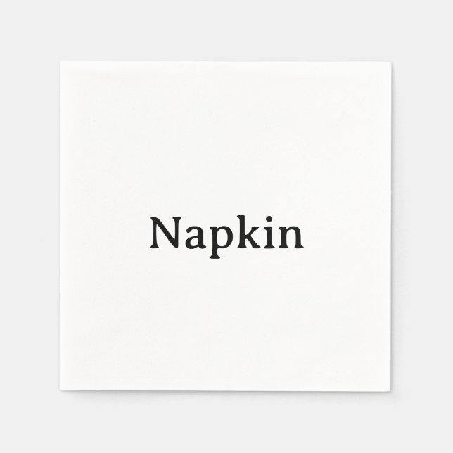 Make Your Own Simple  Napkin (Front)